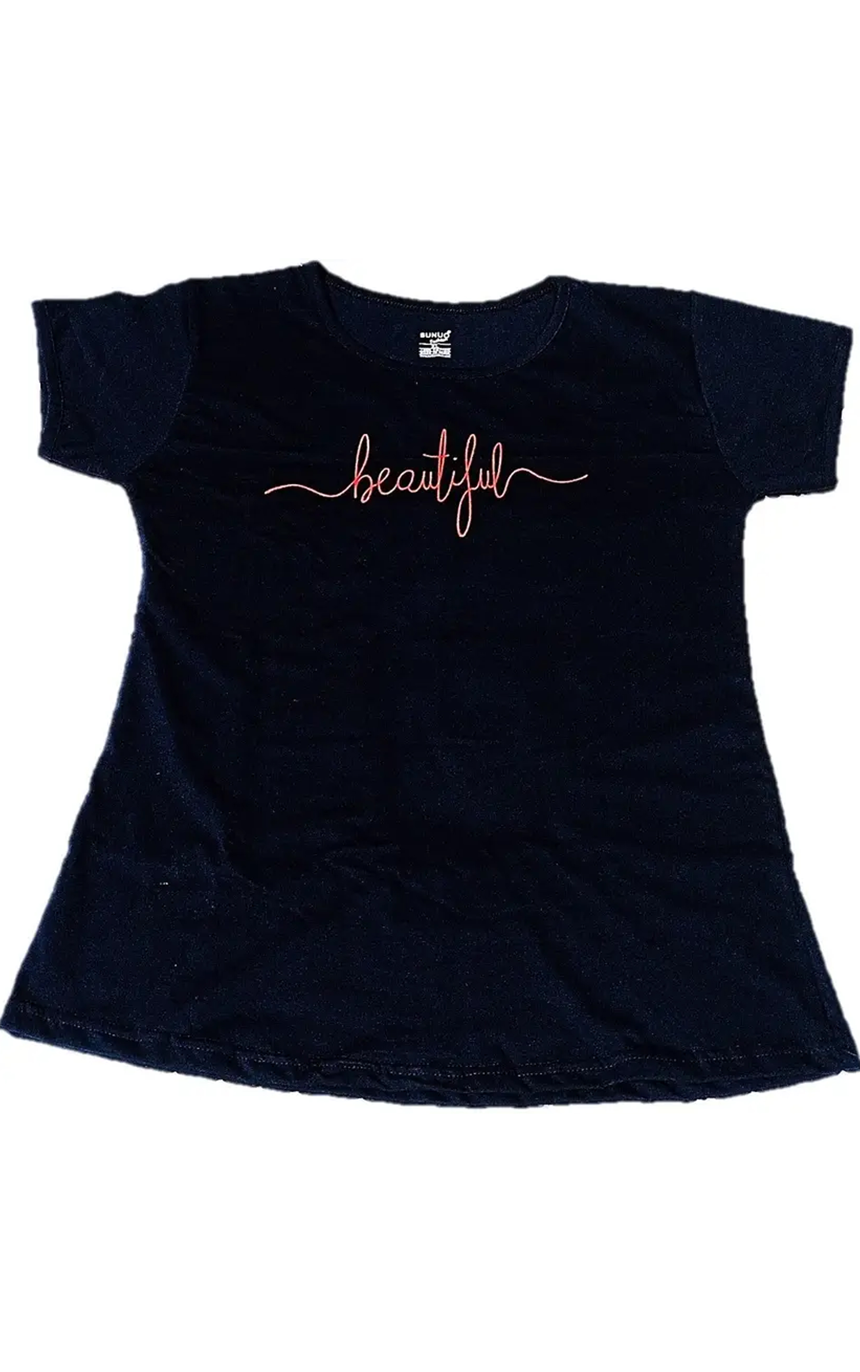 Girls Printed Cotton Blend Regular T Shirt